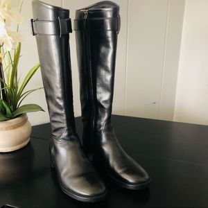 Tory Burch Grace Black Tall Riding Boots 8 M